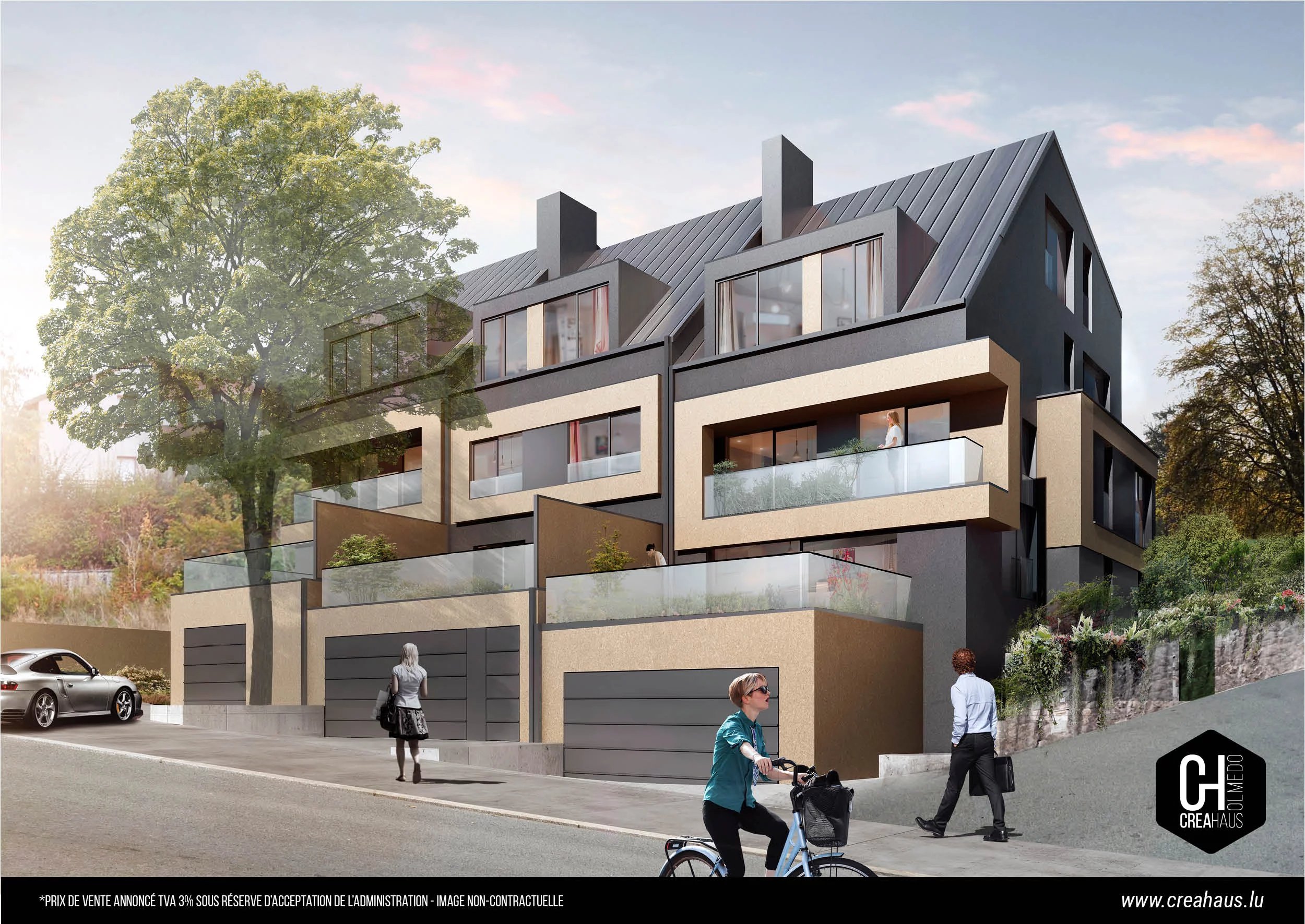 ZU VERKAUFEN - 2-Zimmer-Wohnung mit Terrasse und privatem Fahrstuhl- Voraussichtliche Fertigstellung im Oktober 2025