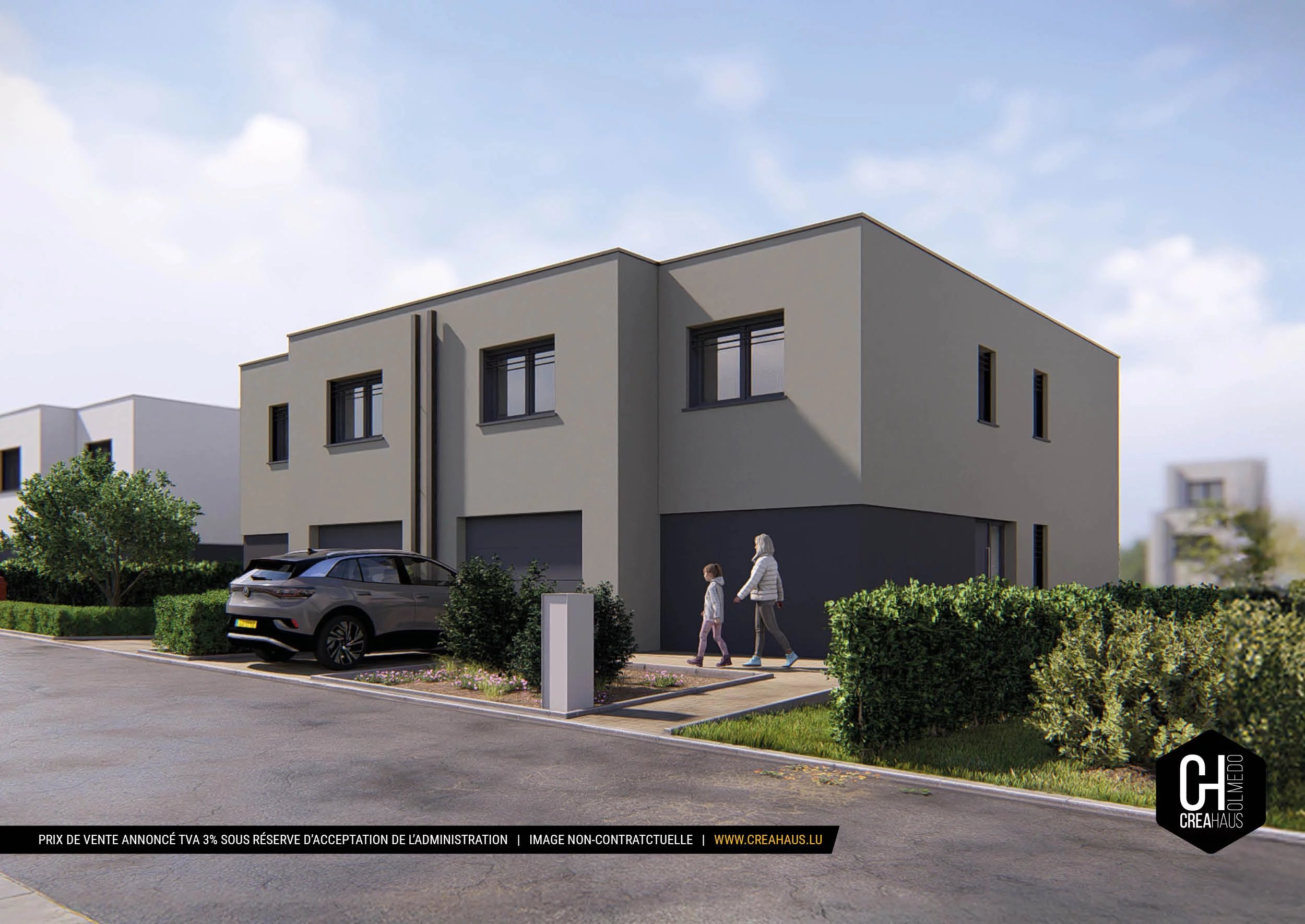Lot 109 - Einfamilienhaus 3 Fassaden in Mondercange