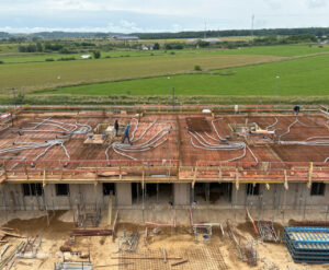 Le projet résidentiel Molène à Mamer poursuit son évolution. Composé de 26 appartements répartis en deux bâtiments, l’ensemble prend progressivement forme.