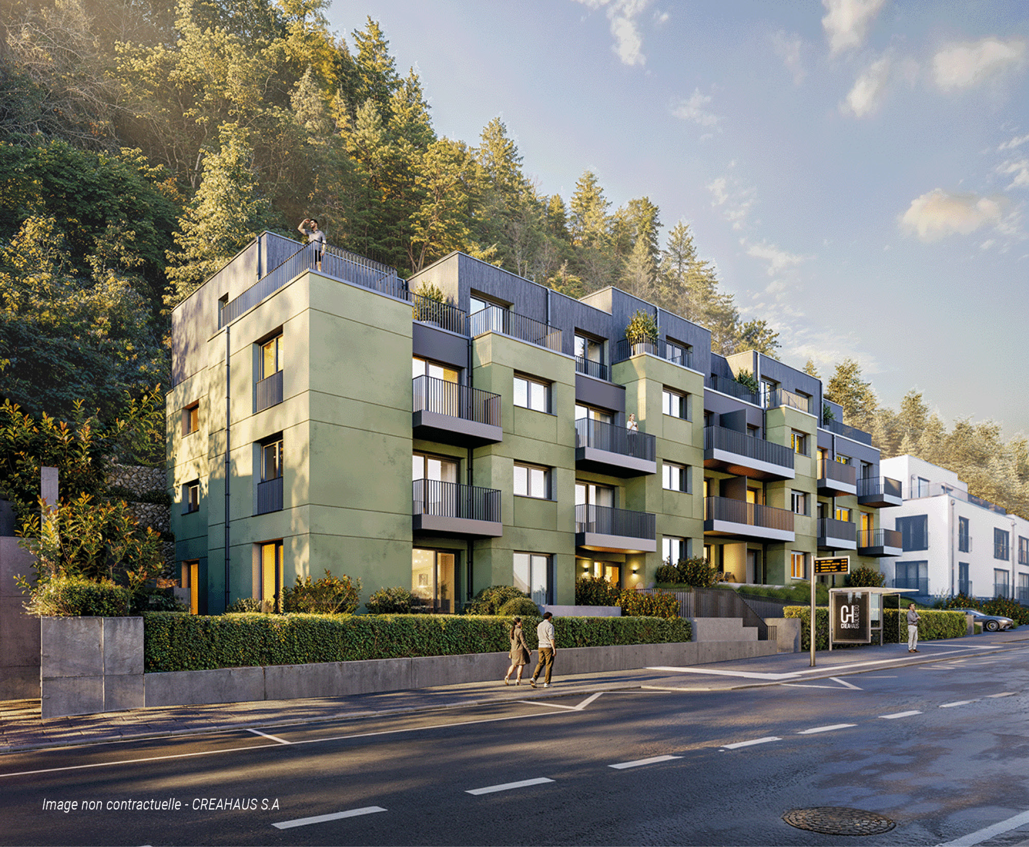 Photo de la future résidence NOÉLINE à Luxembourg-Neudorf. Découvrez des studios, appartements 1 à 3 chambres avec terrasse, prestations de qualité, idéalement situés.